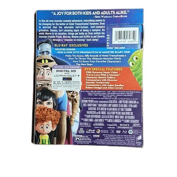 Hotel Transylvania 2 Children's Animated Movie 2 Disc DVD and Blu Ray Set Family - Picture 2 of 5